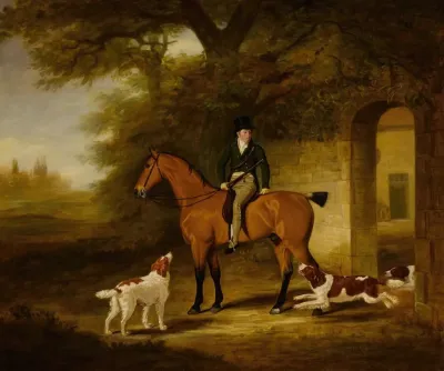 A Chestnut Hunter With Robert Day Up