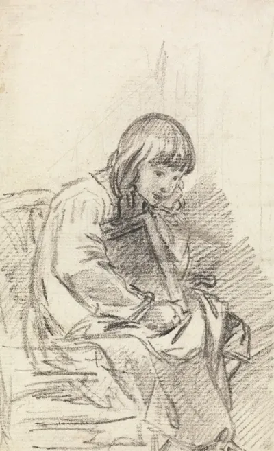 A Child Seated