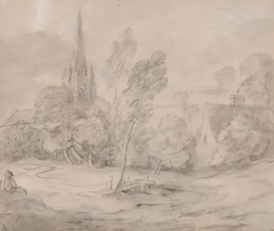 A Church In A Wooded Landscape