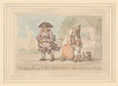 A Citizen Returning To Town From Seeing His Child