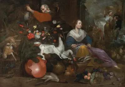 A City Market Scene