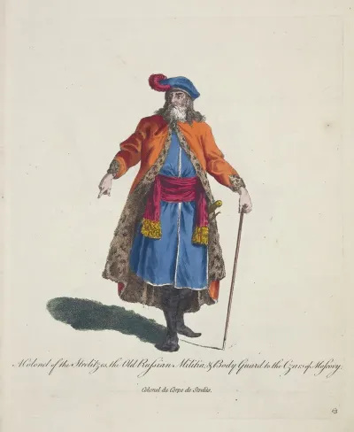 A Colonel Of The Strelitzes The Old Russian Militia And Body Guard To The Czars Of Moscovy