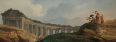 A Colonnade In Ruins