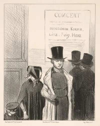 A Concert A Concert Announcement For Ten Francs Furiously Mouth It