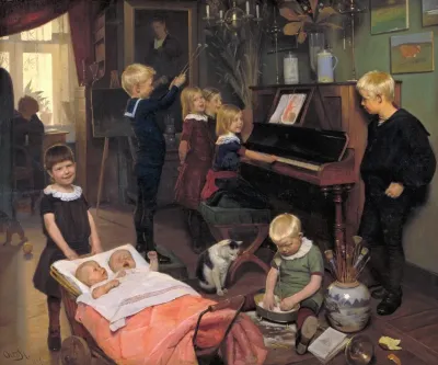 A Concert The Artists Children And Their Playmates