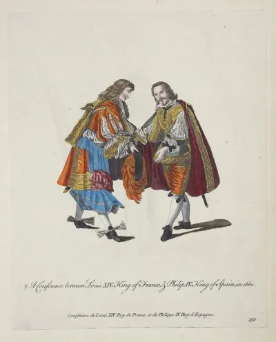 A Conference Between Louis Xiv King Of France And Philip Iv King Of Spain In 1660