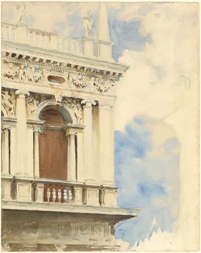 A Corner Of The Library In Venice