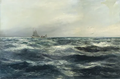 A Cornish Sea And Working Boat
