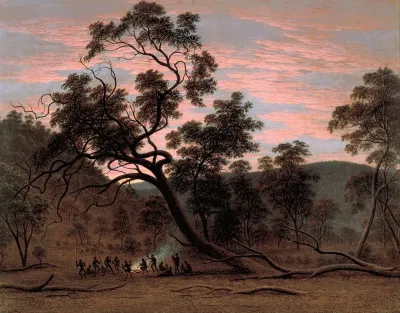 A Corroboree Of Natives In Mills Plains