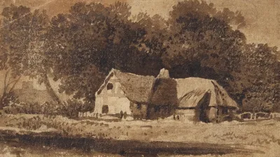 A Cottage In A Wooded Landscape