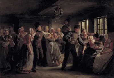 A Country Dance In The Hedebo District Zealand