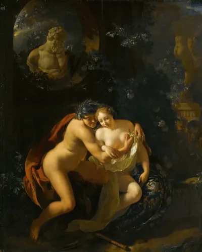 A Couple Making Love In A Park Spied On By Children