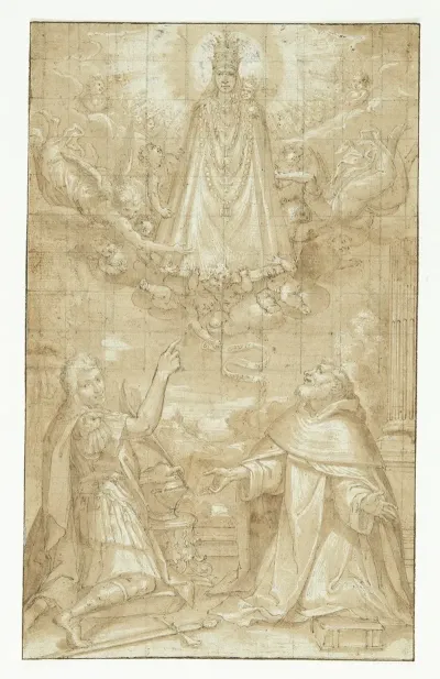 A Crowned Madonna And Child