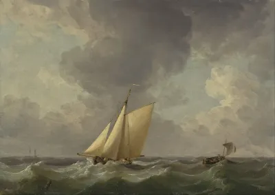 A Cutter In A Strong Breeze