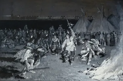 A Dance Of Crow Indians