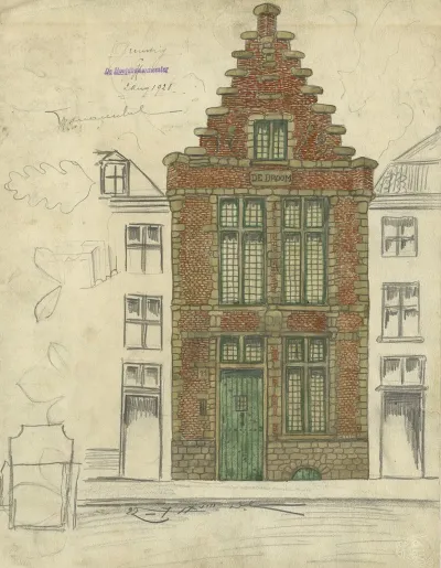 A De Droom Project Voor Het Huis Aan De Sint Antoniusstraat En B Kastanjebladeren
