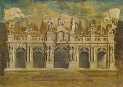 A Design For A Classical Loggia To Celebrate The Treaty Of Munster In Antwerp July 1648