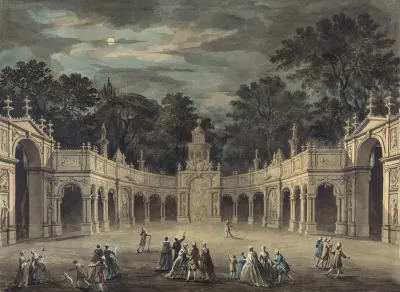 A Design For Illuminations To Celebrate The Birthday Of King George Iii