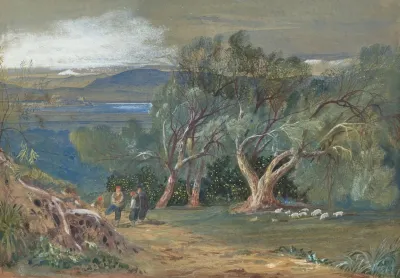 A Distant View Of Corfu From Viros