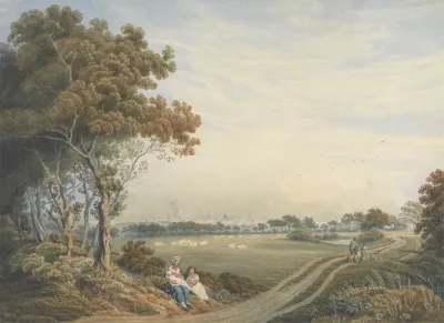 A Distant View Of The City Of London From St Johns Wood