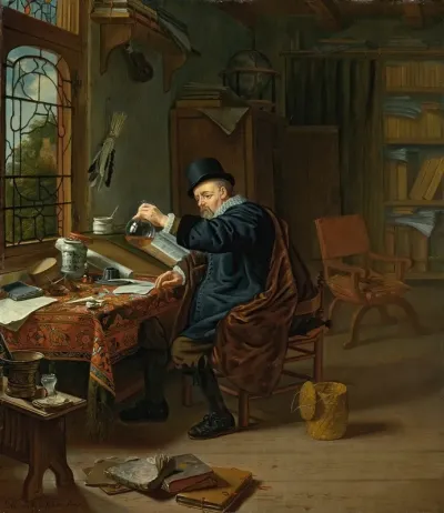A Doctor In His Studio