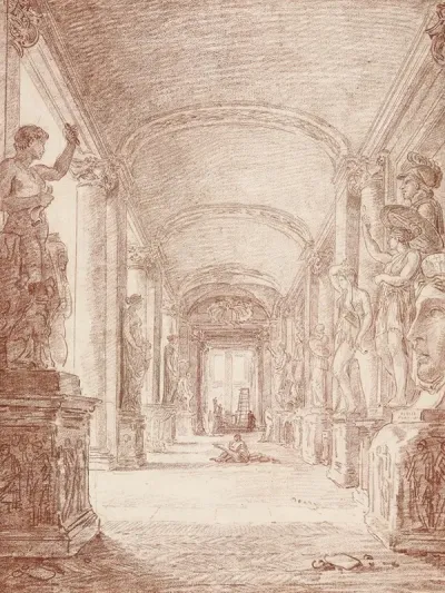 A Draftsman In The Capitoline Gallery