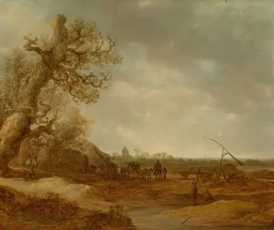 A Dune Landscape With Figures
