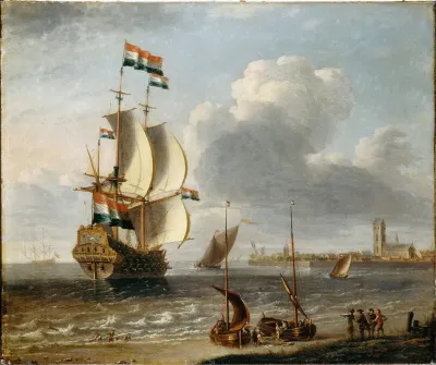 A Dutch East Indiaman Off Hoorn