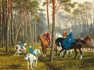 A Family On Horseback
