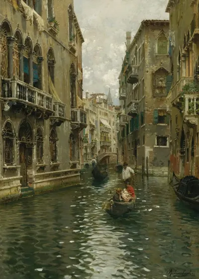 A Family Outing On A Venetian Canal 2
