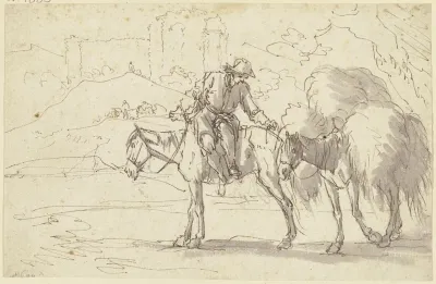 A Farmer On A Horse