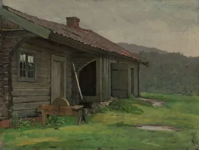 A Farmhouse In Summer Rain