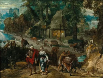A Farmyard With Jacob And Rachel