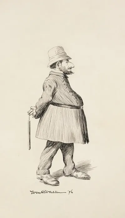 A Fat Policeman In Uniform