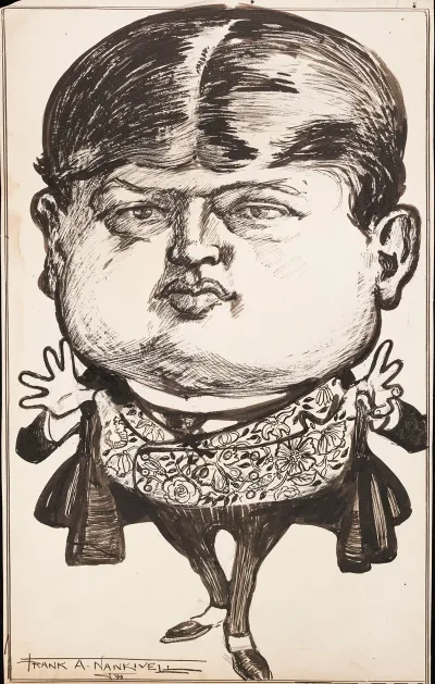 A Fat Young Man Thumbs In His Fancy Vest