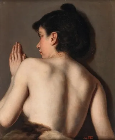 A Female Nude Seen From Behind