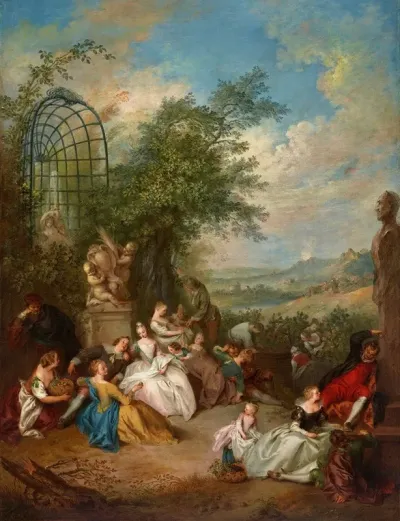 A Fete Champetre During The Grape Harvest