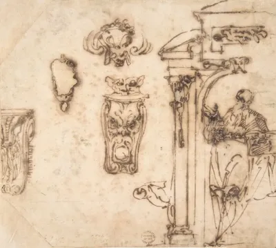 A Figure And Some Architectural Details