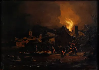A Fire In A Dutch Village