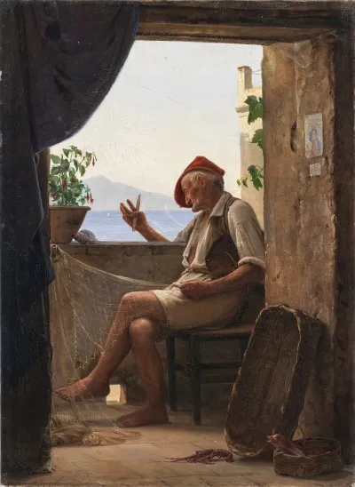 A Fisherman From Sorrento Italy