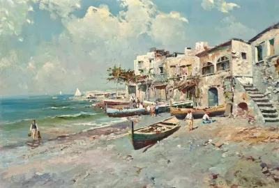 A Fishing Village On The Amalfi Coast