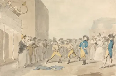 A Fist Fight With The Prince Regent Among The Spectators