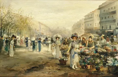 A Flower Market In Paris 2