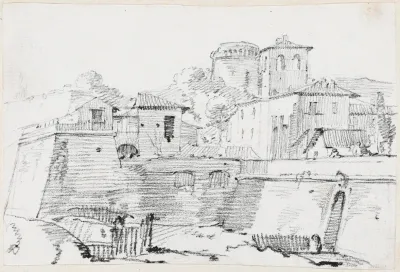 A Fortified Town In Italy