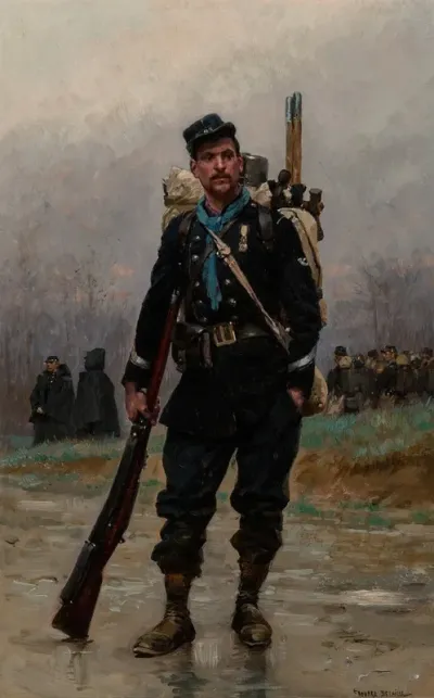 A French Infantryman From The Franco Prussian War