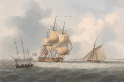 A Frigate Awaiting A Pilot