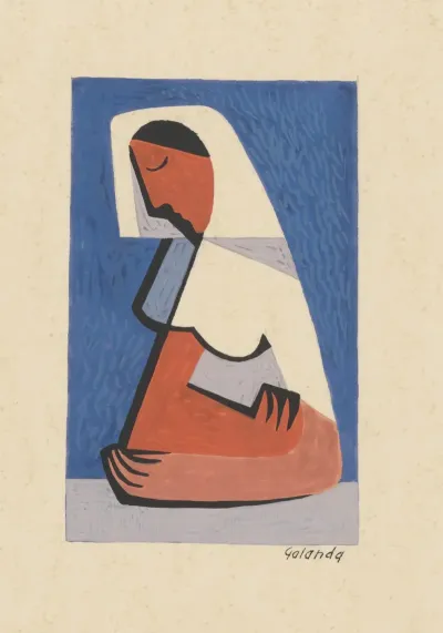 A Girl At A Table