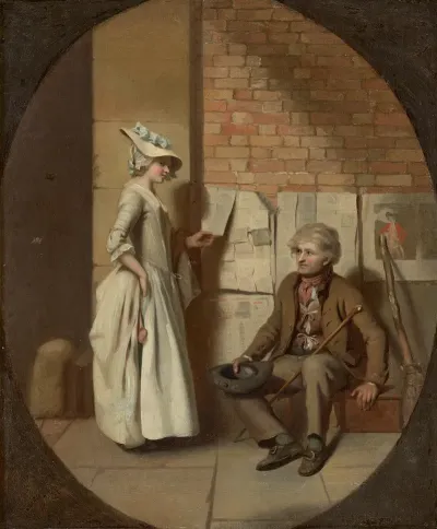 A Girl Buying A Ballad In A Feigned Oval