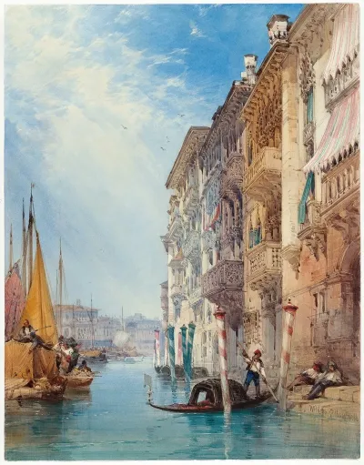 A Gondola On The Grand Canal Venice