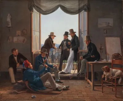 A Group Of Danish Artists In Rome 2